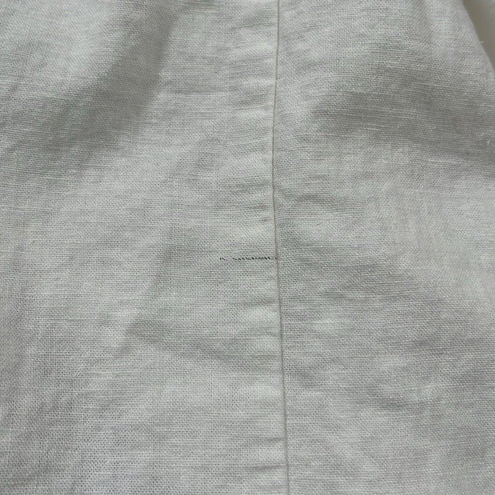 Madewell Linen-Blend Button-Wrap Midi Dress - Lighthouse (6) - Picture 8 of 8